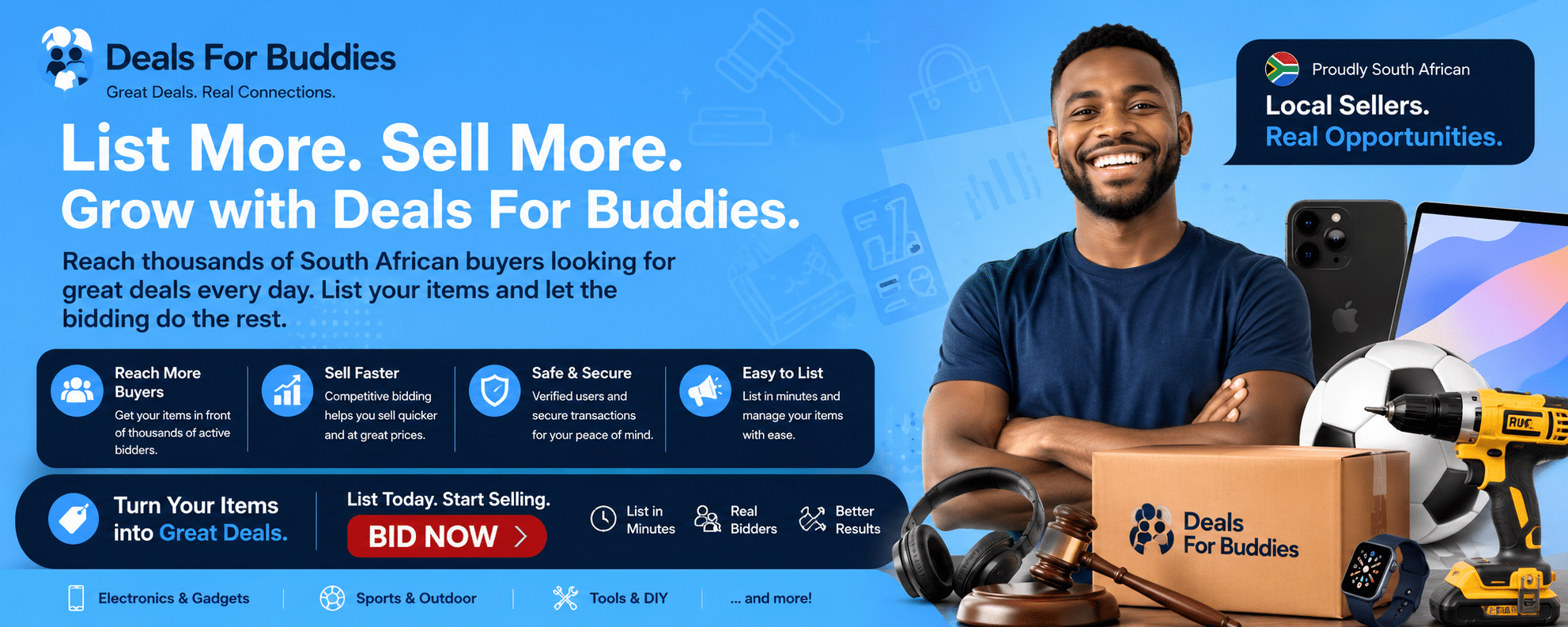 Deals for Buddies auction banner